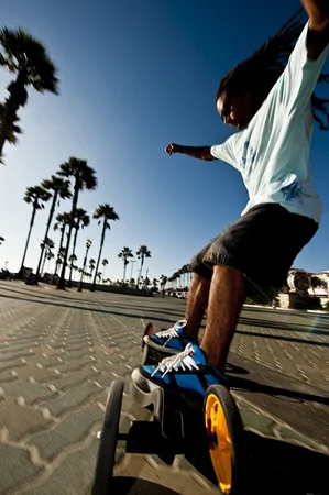 Longboard Onda-Board Črno/rumena – slika 3