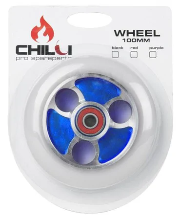 Kolesa Chilli 100 mm z ležaji ABEC 9 - modra – slika 2