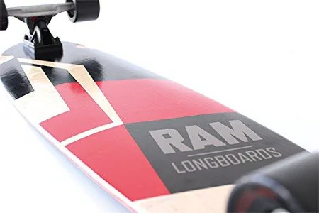 Longboard RAM DH1.0 - črno/rdeč – slika 3