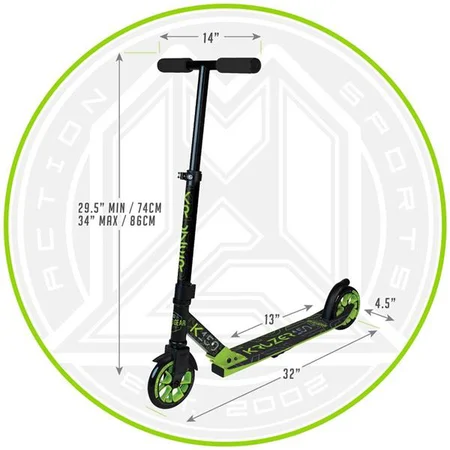 Skiro Madd Gear Kruzer 150 - črno/zelen – slika 4